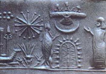 Sceau sumérien ( environ - 4 000 avant J.C )